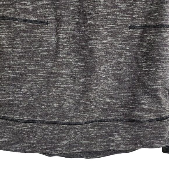 Lululemon Sweatshirt 4 Exhalation Pullover II Heathered Marled Black Long Sleeve - Picture 4 of 11